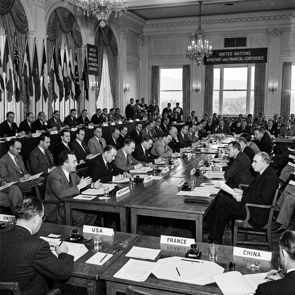 Illustration historique : Accords de Bretton Woods