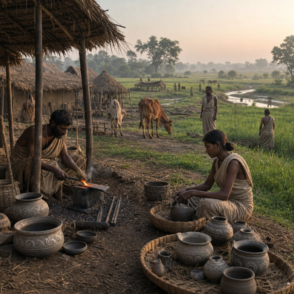 Historical illustration: Iron Age and Late Vedic Expansion in the Ganges Plain
