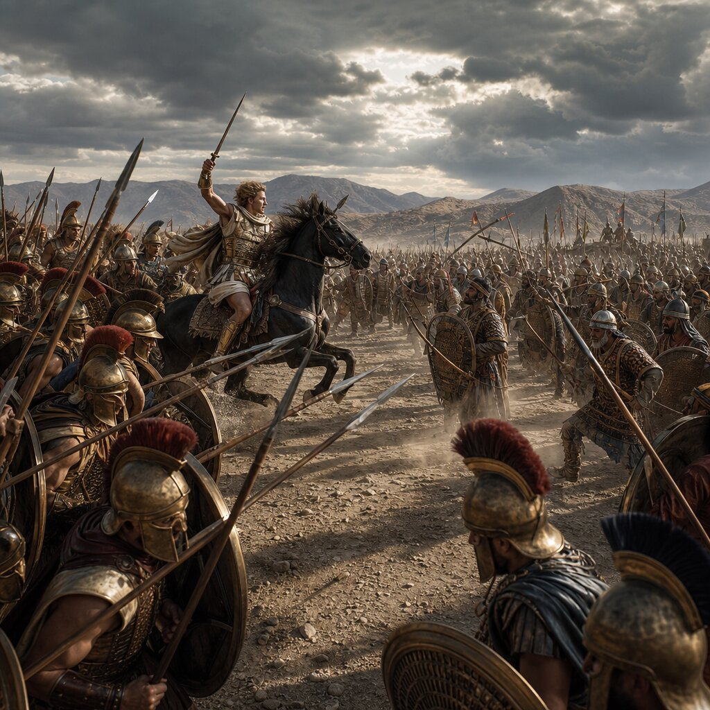 Illustration historique : Invasion de l'Empire perse par Alexandre le Grand