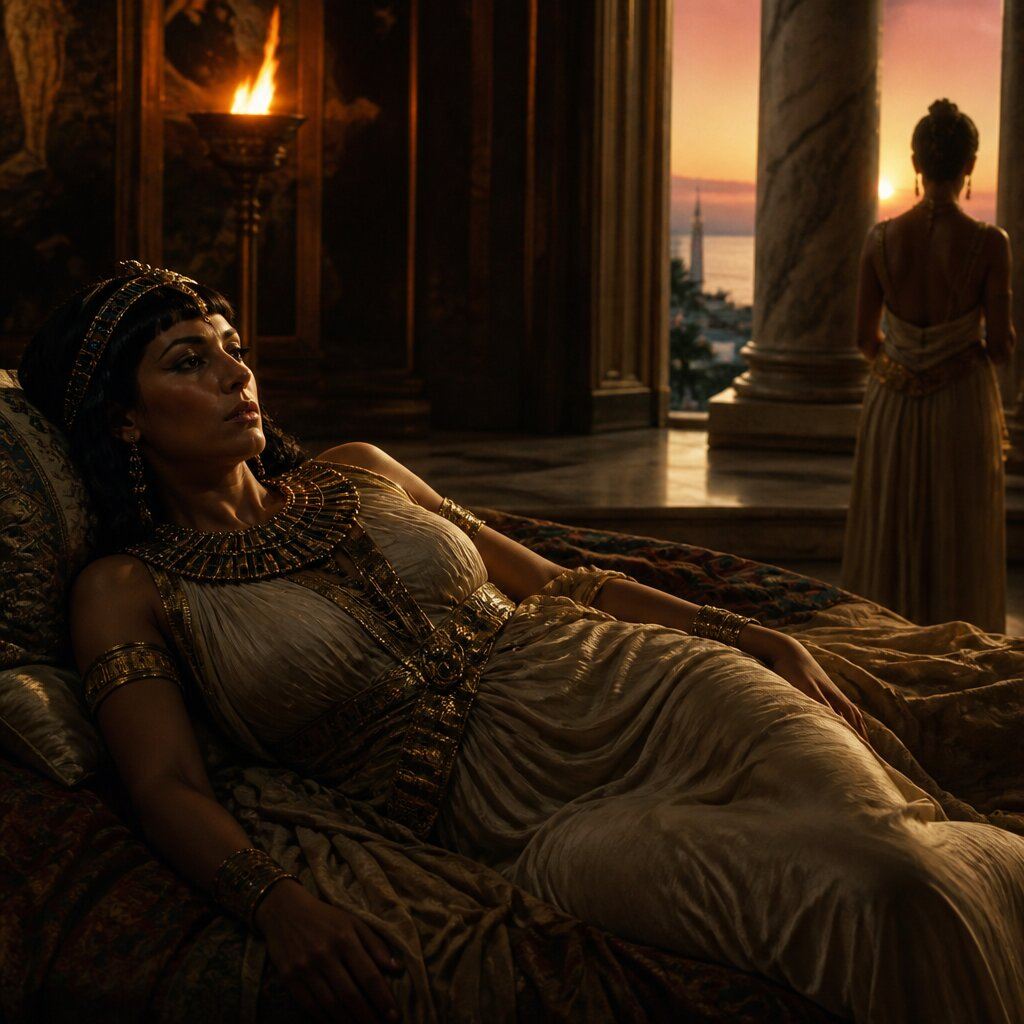 Historical illustration: Death of Cleopatra VII and End of Autonomous Pharaonic Egypt