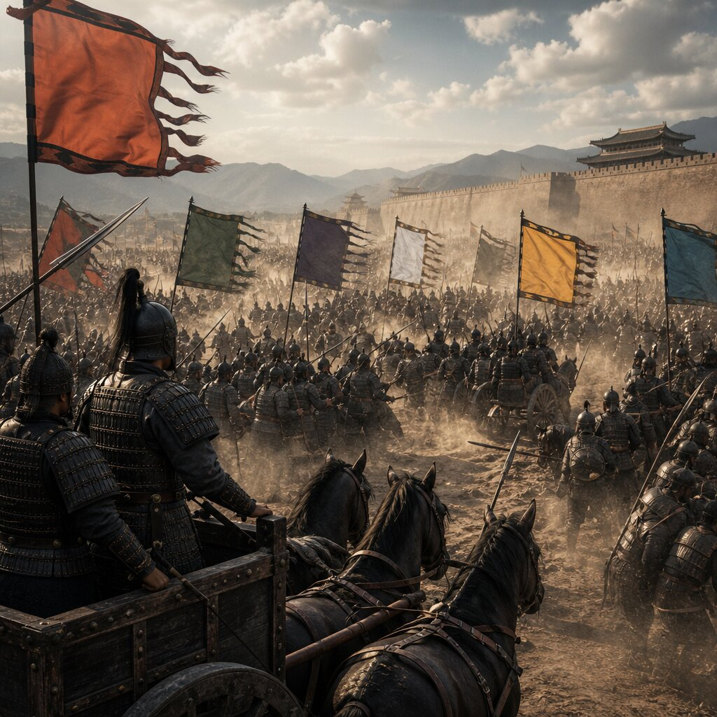 Illustration historique : Partition de Jin et début des Royaumes Combattants (*Zhanguo*)
