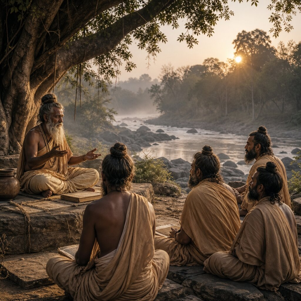 Historical illustration: Composition of Early Upanishads and Metaphysics of Karma and Brahman