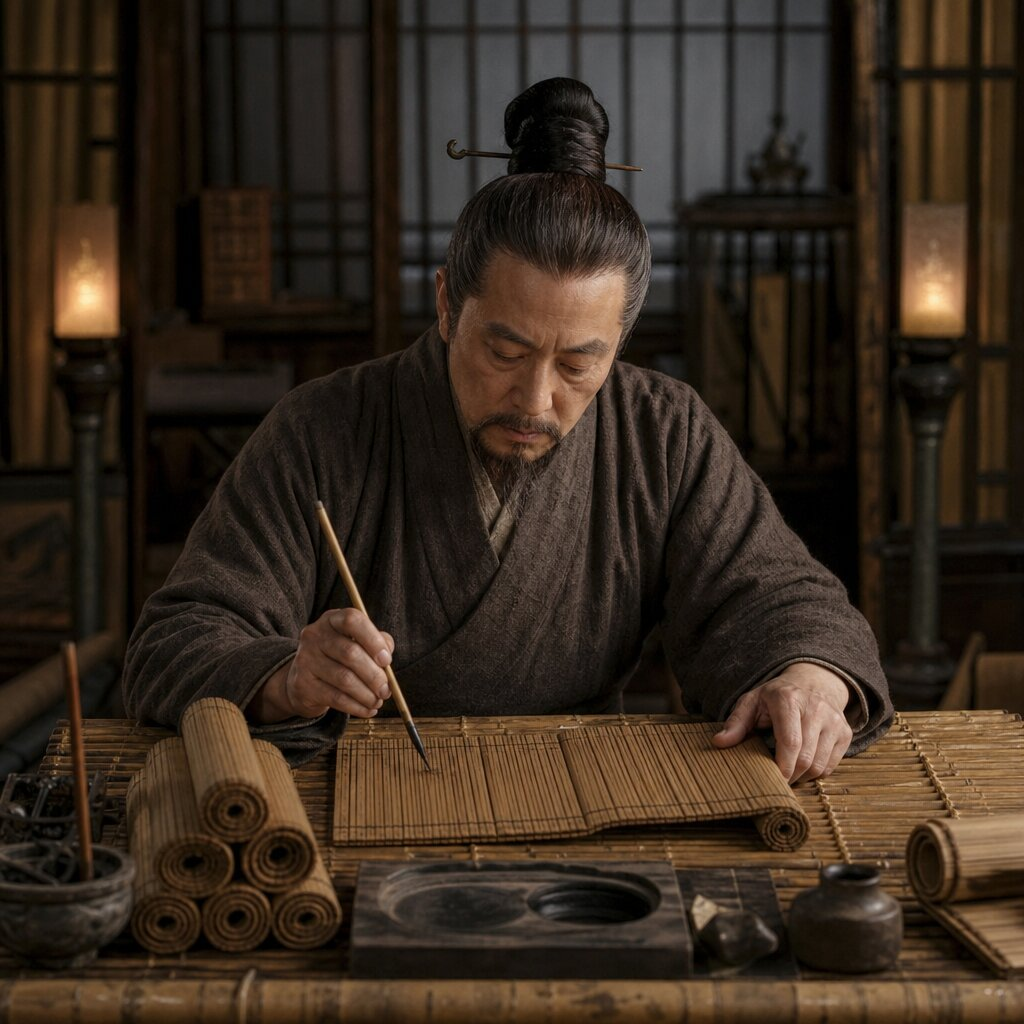 Historical illustration: Sima Qian Completes the *Shiji* (Records of the Grand Historian)