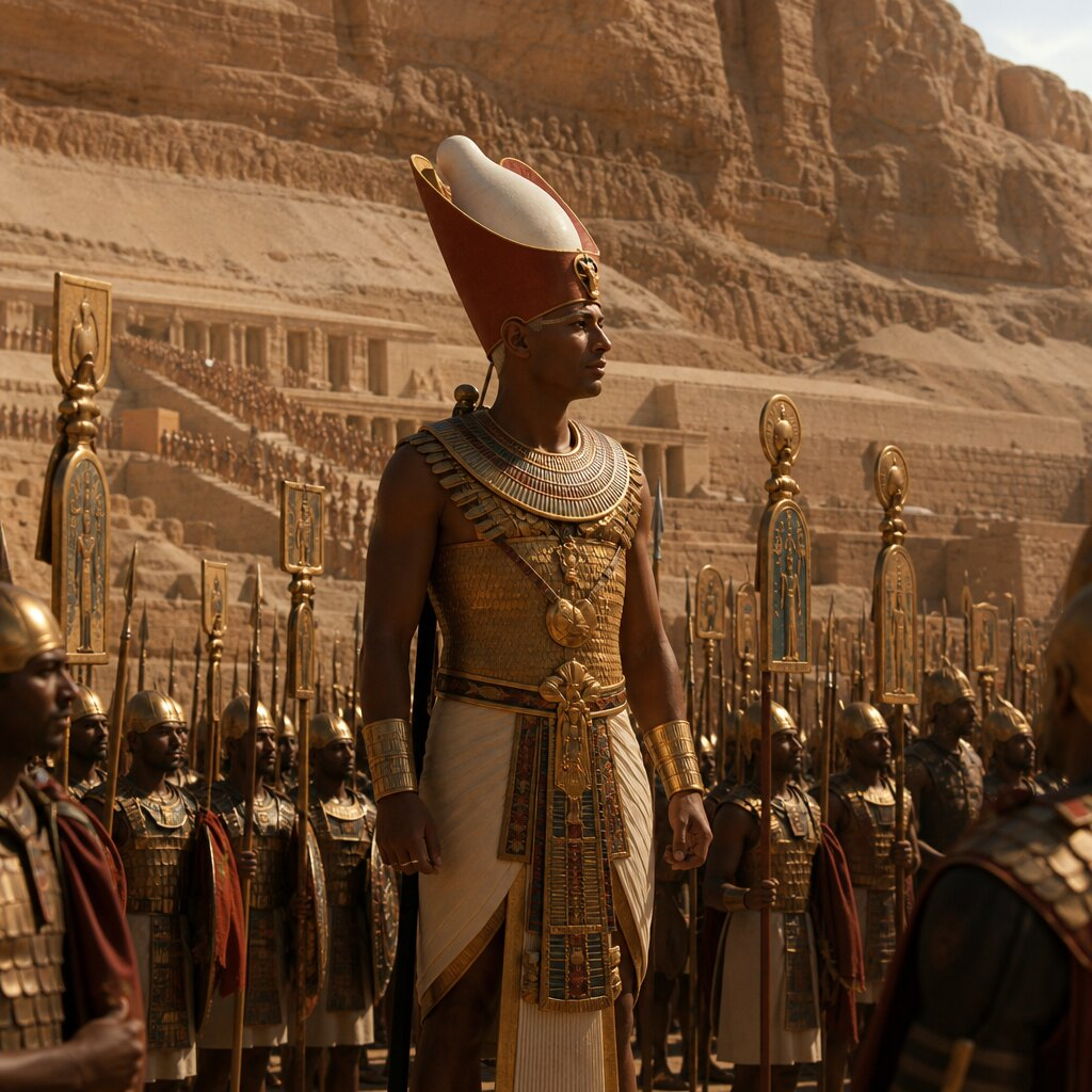 Historical illustration: Reunification of Egypt by Mentuhotep II (Middle Kingdom)